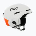 Cască de schi POC Obex MIPS hydrogen white/fluorescent orange