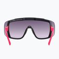 Ochelari de protecție pentru bicicletă POC Devour fluo pink/uranium black translucent/clarity road gold 8