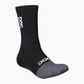 Șosete de ciclism POC Flair Mid uranium black/sylvanite grey