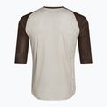 Tricou de ciclism pentru bărbați POC MTB Pure 3/4 light sandstone beige/axinite brown 2