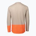 Bărbați de ciclism cu mânecă lungă POC MTB Pure light sandstone beige/zink orange 2