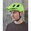 Cască de bicicletă POC Axion fluorescent yellow/green matt 10