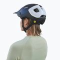 Cască de bicicletă POC Axion Race MIPS uranium black matt/hydrogen white 9