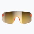 Ochelari de protecție pentru bicicletă POC Elicit fluorescent orange translucent/clarity road gold 2