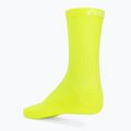 POC Fluo Sock Mid șosete de ciclism galben fluorescent/verde 2