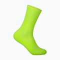 POC Fluo Sock Mid șosete de ciclism galben fluorescent/verde 5