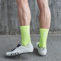 POC Fluo Sock Mid șosete de ciclism galben fluorescent/verde 8