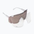 Ochelari de protecție pentru bicicletă POC Devour hydrogen white/clarity trail silver 2