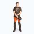 Pantaloni bărbătești Pinewood Abisko cu membrană b.orange/mossgreen 2