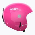 Cască de schi pentru copii POC POCito Skull fluorescent pink 3