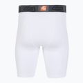 Pantaloni scurți de compresie cu protecție zonă intimă Shock Doctor Compression albi 2