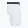 Pantaloni scurți de compresie cu protecție zonă intimă Shock Doctor Compression albi 3