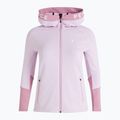 Tricou de trekking cu glugă cu fermoar pentru femei Peak Performance Rider Zip Hood roz G78834070