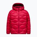 Geacă cu puf pentru copii Peak Performance Helium Down Hood Jacket Tech Burgundy/Vertical Zenith