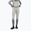 Pantaloni termoactivi pentru femei Peak Performance Peak Performance Magic 7/8 Long Johns Wool-Blend Baselayer med grey melange/melange grey