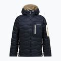 Geacă cu puf pentru bărbați Peak Performance Helium Utility Down Hood black/sand fog