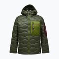 Geacă cu puf pentru bărbați Peak Performance Helium Utility Down Hood Pine Needle/Mosswood 6