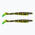 Strike Pro Pig Shad Jr momeală de cauciuc 2 buc negru/verde TEV-SP172C-134