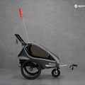 Qeridoo Kidgoo1 Sport remorcă pentru biciclete cu un singur scaun gri Q8S-20-G 12