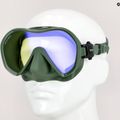 Mască de scufundări Tusa Zeense Pro verde-albastru M1010S 8