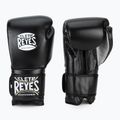 Mănuși de box Cleto Reyes Velcro Sparring black silver