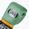 Mănuși de box Cleto Reyes Velcro Sparring metalic green/gold wbc 5