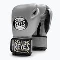 Mănuși de box Cleto Reyes Velcro Sparring silver/black