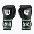 Mănuși de box Cleto Reyes Velcro Sparring green metallic/black 8