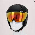 Cască de schi Alpina Attelas Visor QVM black matte 5
