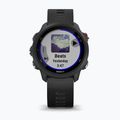 Ceas sport Garmin Forerunner 245 Music cu monitor ritm cardiac HRM Elevate Ox, negru, 010-02120-30 2