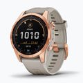 Ceas sport Garmin Fenix 7S Solar Hrm Elevate Ox auriu 010-02539-11