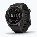Ceas sport Garmin Fenix 7S Sapphire Solar Hrm Elevate Ox negru 010-02539-25