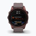 Ceas sport Garmin Fenix 7S Sapphire Solar Hrm Elevate Ox maro 010-02539-29 2