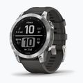 Ceas sport Garmin Fenix 7 Hrm Elevate Ox argintiu 010-02540-01