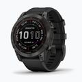 Ceas sport Garmin Fenix 7 Sapphire Solar Hrm Elevate Ox negru 010-02540-21