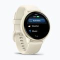 Ceas Garmin Vivoactive 6 lunar gold/bone 2