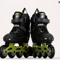 Patine cu rotile pentru copii FILA Wizy Alu black/lime 9