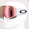 Ochelari de schi Oakley Flight Deck M rose gold OO7064-C9 7