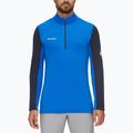 MAMMUT Tricou de trekking pentru bărbați Aenergy ML Half Zip Pull albastru