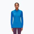 Tricou de trekking pentru femei MAMMUT Aenergy ML Half Zip Pull albastru