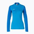 Tricou de trekking pentru femei MAMMUT Aenergy ML Half Zip Pull albastru