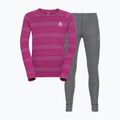 Lenjerie de corp termică pentru copii ODLO Active Warm Eco Long roz/gri 159449/10828