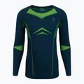 Lenjerie termoactivă pentru bărbați ODLO Fundamentals Performance Warm Long verde-bleumarin 196082/21022 2