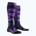 X-Socks Ski Control 4.0 șosete de schi de culoare cărbune/violet melange/purpuriu 5