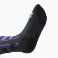 X-Socks Ski Control 4.0 șosete de schi de culoare cărbune/violet melange/purpuriu 4