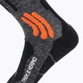 Șosete de trekking X-Socks Trek X Merino grey duo melange/x-orange/negru șosete de trekking 3
