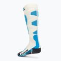 Șosete de schi pentru femei X-Socks Ski Silk Merino 4.0 alb/negru/turquoise 2
