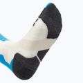 Șosete de schi pentru femei X-Socks Ski Silk Merino 4.0 alb/negru/turquoise 3
