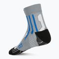 Șosete de alergare X-Socks Run Speed Two 4.0 pentru bărbați, gri perlat/albastru inventice 2