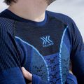 Bluză termică pentru bărbați X-Bionic Merino dark ocean/sky blue 6